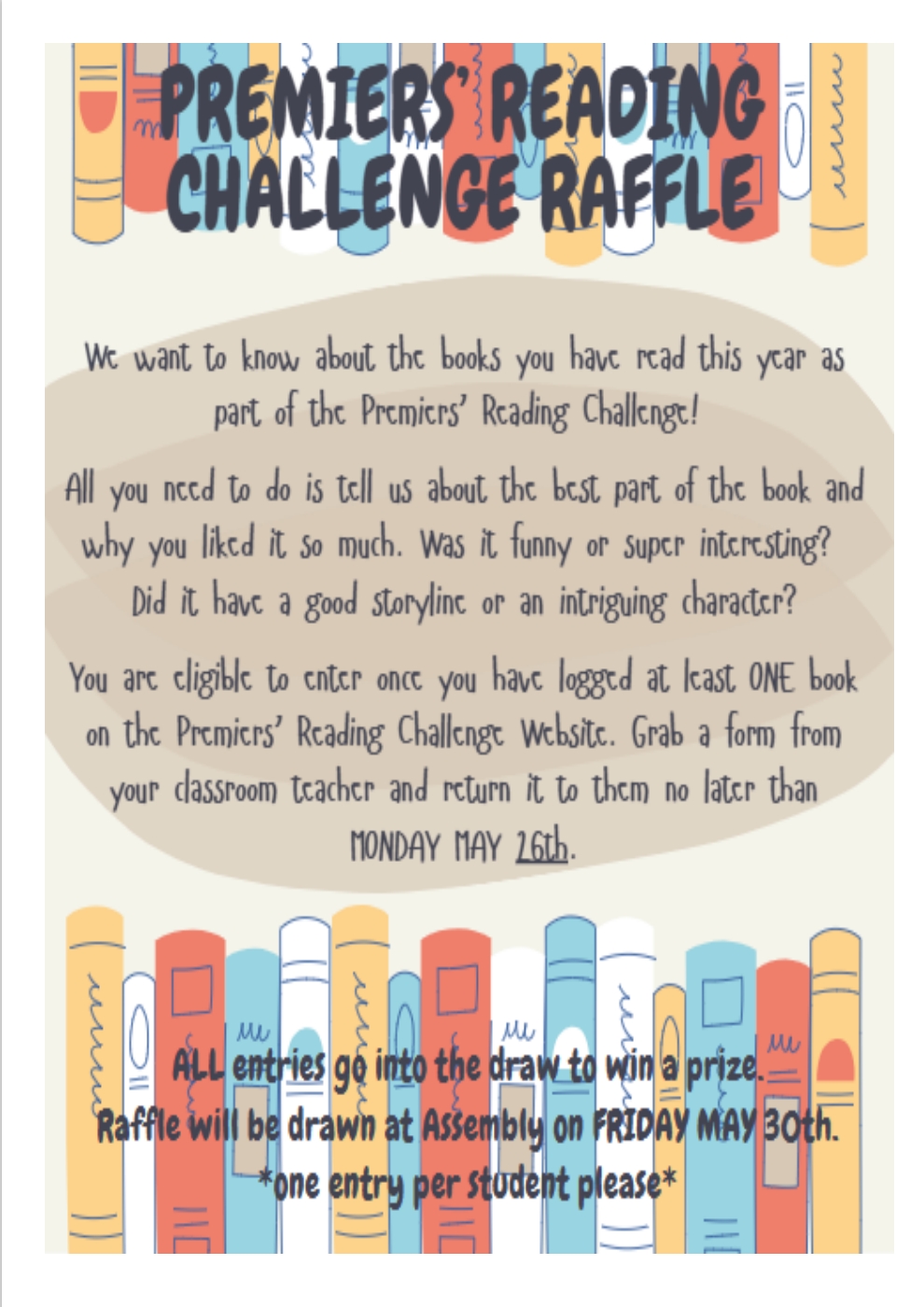Reading Raffle Ks1 E-news Web
